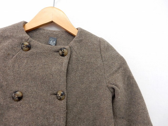 ザラ Zara 子供服 コート アウター ノーカラーコート ダブルボタン ウール 110 グレー St30 キッズ 172 ベクトルパーク ザラ Zara 子供服 コート アウター ノーカラーコート ダブルボタン ウール 110 グレー St30 キッズ 172 ベクトルパーク
