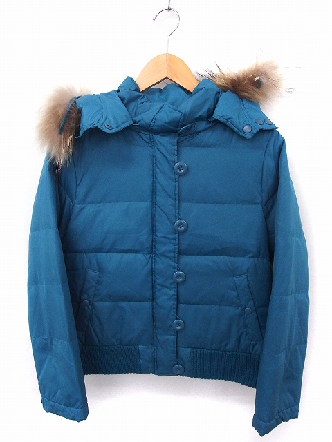 アースミュージック エコロジー Earth Music Ecology ジャケット アウター ダウン ファー フード 長袖 1 グリーン 緑 Ft13 レディース 172 ベクトルパーク