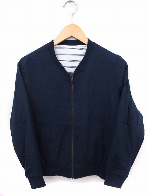 ザショップティーケー The Shop Tk ジャケット アウター ジャンパー ノーカラー 長袖 ジップ M ネイビー 紺 Ft18 レディース 172 ベクトルパーク