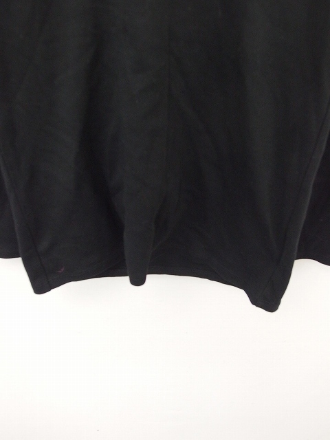 ユニクロ Uniqlo カットソー Tシャツ タートルネック 無地 シンプル 綿 コットン 長袖 M 黒 ブラック Tt7 レディース 172 ベクトルパーク