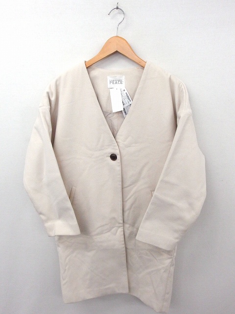 イーハイフンワールドギャラリー E Hyphen World Gallery コート アウター ノーカラー 長袖 ロング丈 無地 F アイボリー 白 Ft9 レディース 172 ベクトルパーク イーハイフンワールドギャラリー E Hyphen World Gallery コート アウター ノーカラー 長袖 ロング丈 無地 F アイボリー 白 Ft9 レディース 172 ベクトルパーク