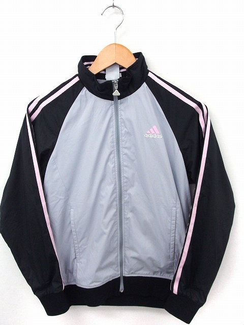 アディダス Adidas 国内正規品 子供服 キッズ スポーツウエア ジャケット アウター ハイネック 長袖 160 グレー Ft39 キッズ 172 ベクトルパーク