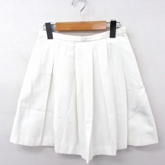 アプワイザーリッシェ Apuweiser Riche スカート ミニ プリーツ 無地 シンプル 綿 1 ホワイト 白 Ft12 レディース 172 ベクトルパーク