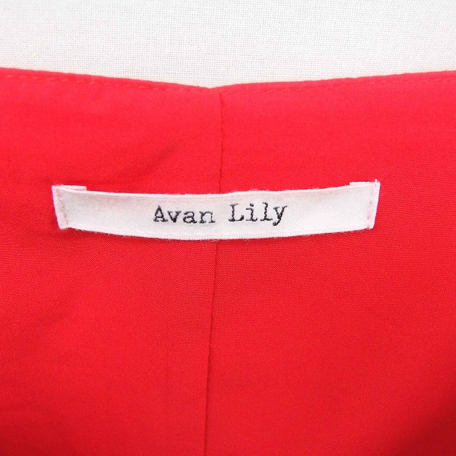 アヴァンリリィ AVAN LILY カットソー Tシャツ Vネック 袖フリル