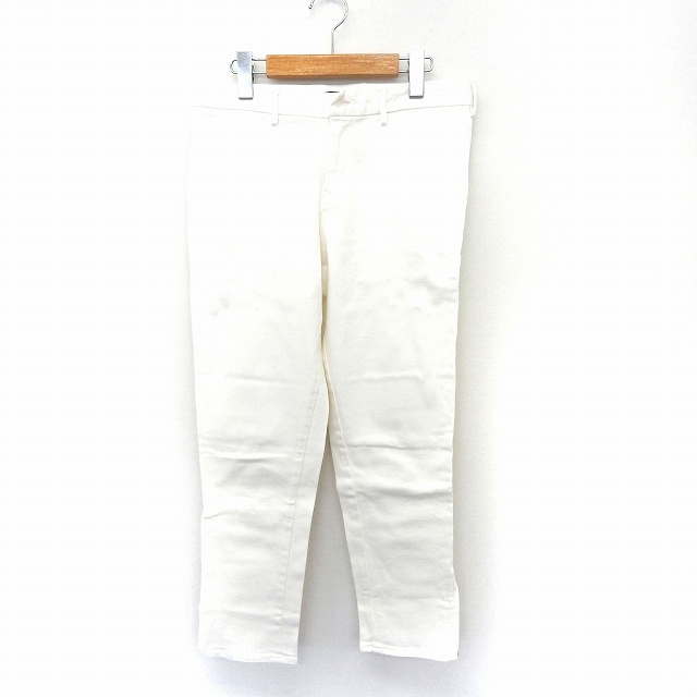 ジョンブル Johnbull パンツ スキニー ロング 裾ジッパー ポケット シンプル M ホワイト St11 メンズ 172 ベクトルパーク