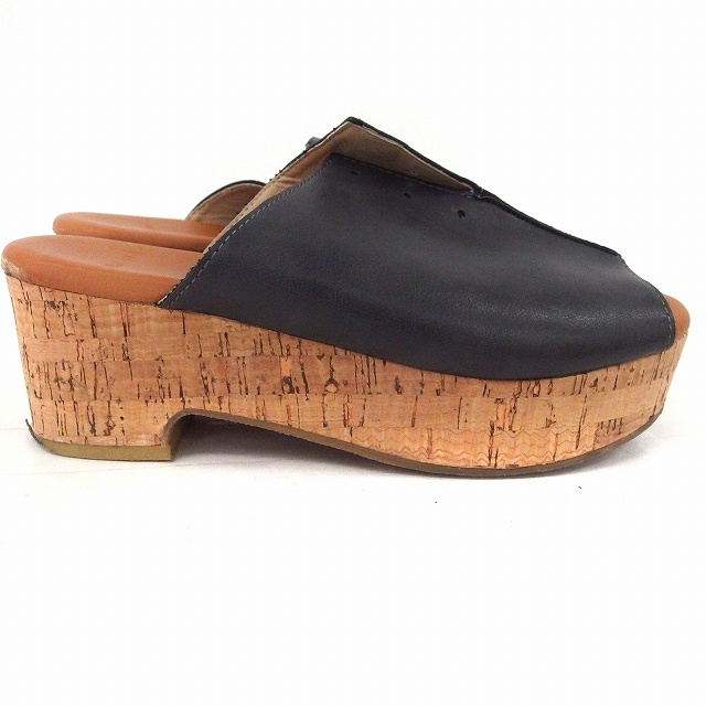 ニコアンド Niko And 靴 シューズ サンダル 厚底 コルク M ブラック 黒 Ft35 レディース 172 ベクトルパーク
