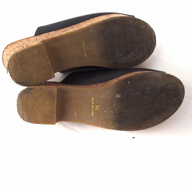 ニコアンド Niko And 靴 シューズ サンダル 厚底 コルク M ブラック 黒 Ft35 レディース 172 ベクトルパーク