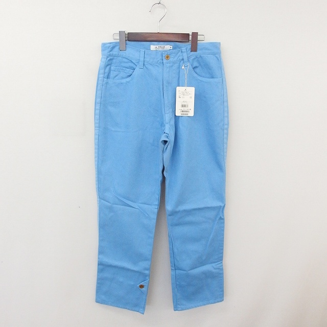 未使用品 ドレステリア Dressterior タグ付 Le Tiroir パンツ デニム ハイウエスト ジップフライ M 水色 ライトブルー Tt2 メンズ 172 ベクトルパーク