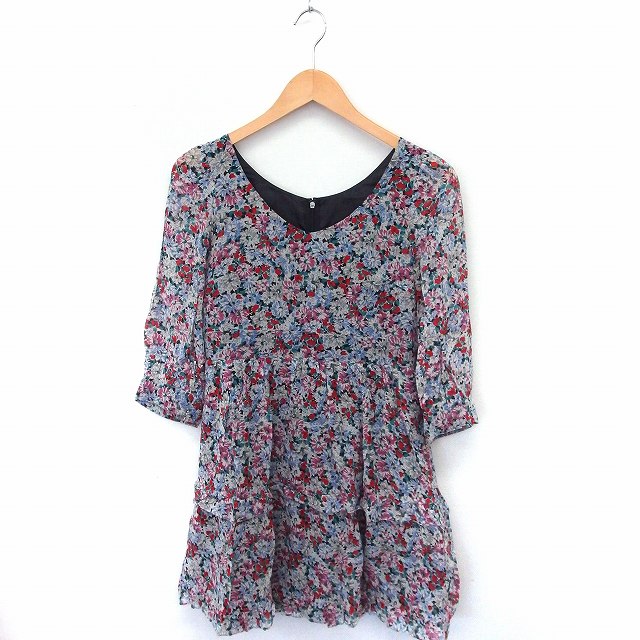 ジルスチュアート Jill Stuart ワンピース 花柄 Vネック 七分袖 ひざ丈 シルク S ホワイト 白 レッド 赤 Ft27 レディース 172 ベクトルパーク ジルスチュアート Jill Stuart ワンピース 花柄 Vネック 七分袖 ひざ丈 シルク S ホワイト 白 レッド 赤 Ft27 レディース 172 ベクトルパーク