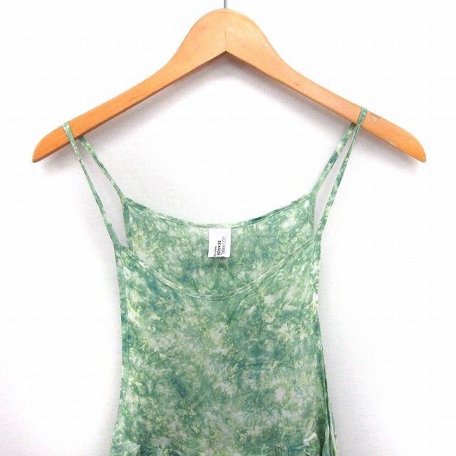 ジャーナルスタンダード Journal Standard ワンピース キャミワンピ 総柄 ギャザー ノースリーブ ロング グリーン 緑 Ft7 レディース 172 ベクトルパーク