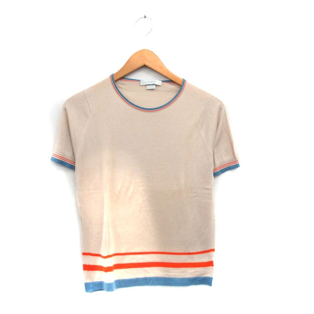美品　L ジョンスメドレー　半袖ボーダーカットソー　シーアイランドコットン ジョンスメドレー JOHN SMEDLEY カットソー Tシャツ 半袖