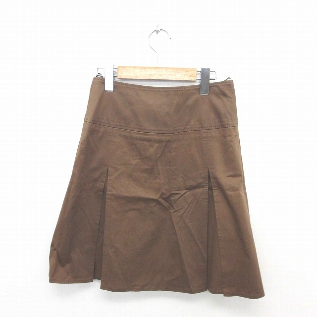 ヒューゴボス HUGO BOSS スカート 台形 ひざ丈 スリット 無地 シンプル  