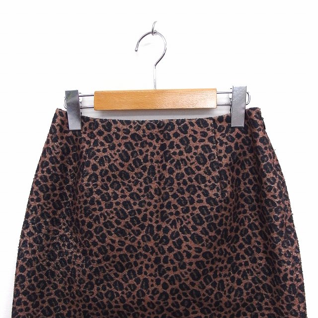 スライ Sly スカート ヒョウ柄 レオパード柄 台形 ミニ 1 ブラウン 茶 Ft4 レディース 172 ベクトルパーク