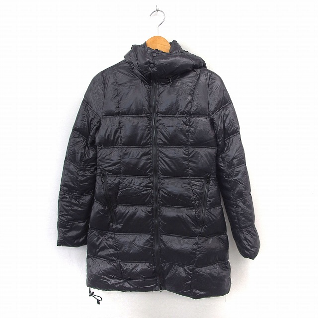 アズールバイマウジー Azul By Moussy ダウンコート アウター ロング ジップアップ シンプル S ブラック St2 レディース 172 ベクトルパーク