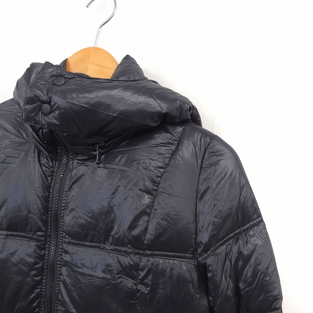 アズールバイマウジー Azul By Moussy ダウンコート アウター ロング ジップアップ シンプル S ブラック St2 レディース 172 ベクトルパーク