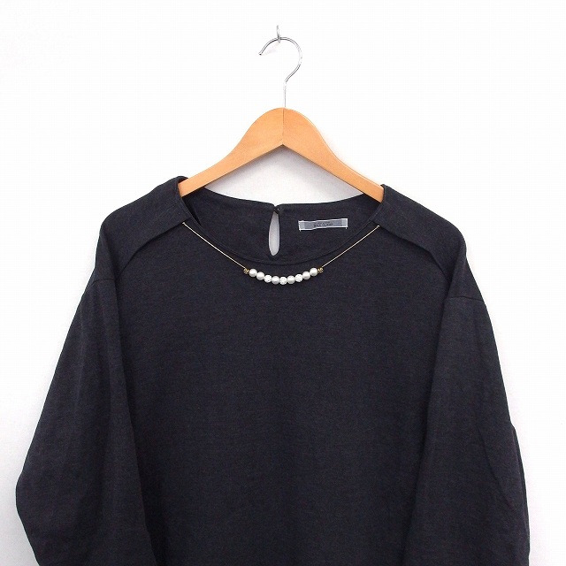 ナイスクラップ Nice Claup ワンピース 長袖 膝丈 シンプル 綿 コットン グレー St7 レディース 172 ベクトルパーク ナイスクラップ Nice Claup ワンピース 長袖 膝丈 シンプル 綿 コットン グレー St7 レディース 172 ベクトルパーク