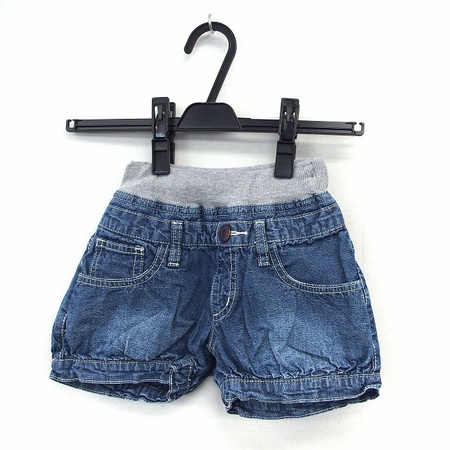 エムピーエス Mps 子供服 パンツ ショート丈 デニム ウエストゴム ポケット 1 ブルー St16 キッズ 172 ベクトルパーク