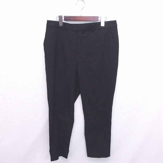 ユニクロ Uniqlo パンツ スラックス テーパード 無地 シンプル Xl 黒 ブラック Tt42 メンズ 172 ベクトルパーク