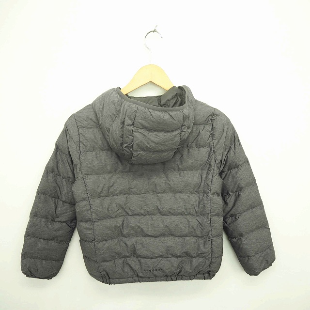 ユニクロ Uniqlo 子供服 ジャケット アウター ジャンパー 中綿 フード ジップアップ 140 グレー 灰 Tt16 キッズ 172 ベクトルパーク