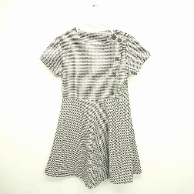 ザラ Zara Kids ワンピース ロング 丸首 プルオーバー 千鳥格子 フレア 半袖 128 グレー ブラック 灰 黒 Tt18 キッズ 172 ベクトルパーク ザラ Zara Kids ワンピース ロング 丸首 プルオーバー 千鳥格子 フレア 半袖 128 グレー ブラック 灰 黒 Tt18 キッズ 172 ベクトルパーク