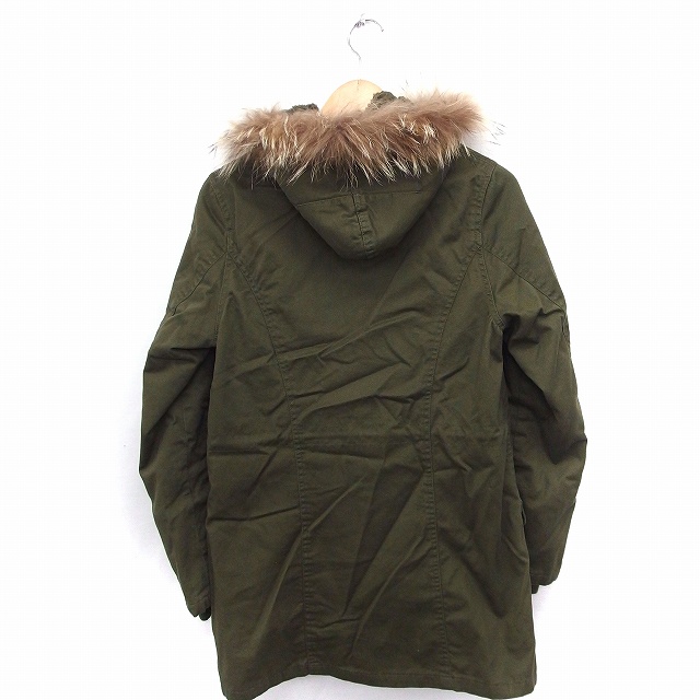 ワンアフター アナザー ナイスクラップ One After Another Nice Claup コート アウター モッズ ファー 長袖 ミドル丈 綿 カーキ 緑 Ft25 レディース 172 ベクトルパーク