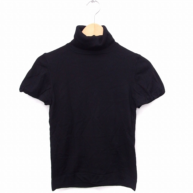 マルティニーク Martinique ニット セーター パフスリーブ タートルネック 半袖 無地 ウール ブラック 黒 Ft22 レディース 172 ベクトルパーク マルティニーク Martinique ニット セーター パフスリーブ タートルネック 半袖 無地 ウール ブラック 黒 Ft22 レディース 172 ベクトルパーク