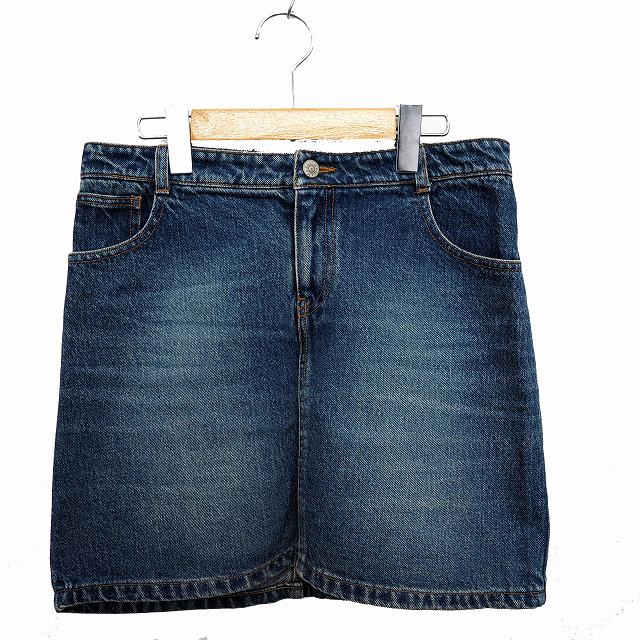 アースミュージック エコロジー Earth Music Ecology スカート 台形 デニム ミニ丈 2 ブルー 青 Mt2 レディース 172 ベクトルパーク