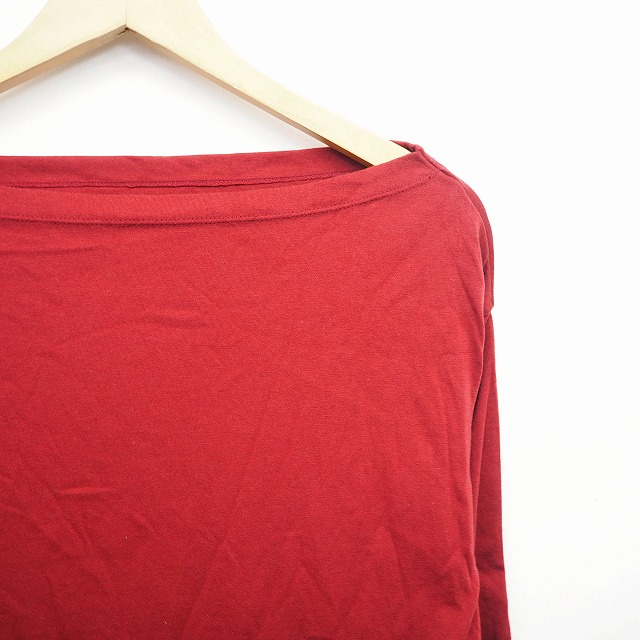 アズールバイマウジー Azul By Moussy Tシャツ カットソー 無地 スラッシュド 長袖 スリット M レッド 赤 Mt30 レディース 172 ベクトルパーク