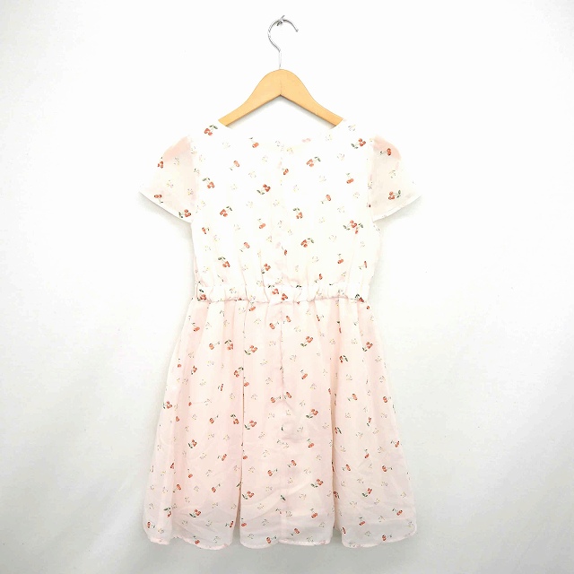 アースミュージック エコロジー Earth Music Ecology ワンピース ひざ丈 フレア 花柄 丸首 プルオーバー 半袖 S ピンク Tt8 レディース 172 ベクトルパーク アースミュージック エコロジー Earth Music Ecology ワンピース ひざ丈 フレア 花柄 丸首 プルオーバー 半袖 S ピンク Tt8 レディース 172 ベクトルパーク