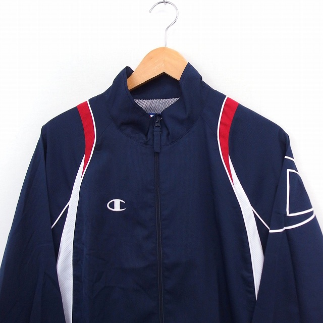 チャンピオン Champion ジャンパー アウター ジップアップ ジャケット ジャージ ハイネック S ネイビー St46 メンズ 172 ベクトルパーク