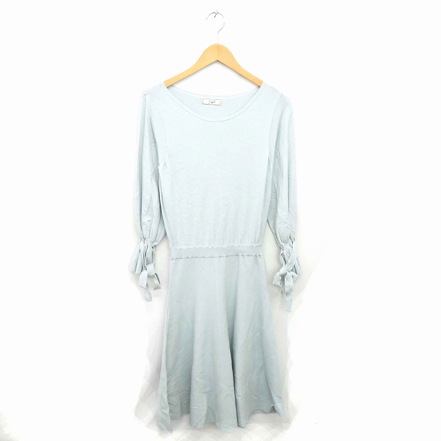 ノエラ Noela ワンピース ニット ロング プルオーバー ボートネック フレア 長袖 薄緑 ミントグリーン Tt25 レディース 172 ベクトルパーク