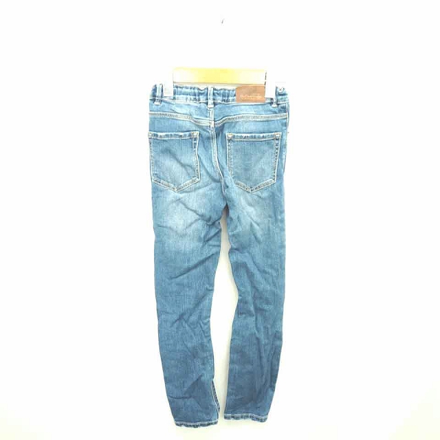ザラ Zara 子供服 パンツ デニム ジーンズ ウォッシュ加工 ジップフライ ストレート 8 128 紺 インディゴ Tt36 キッズ 172 ベクトルパーク