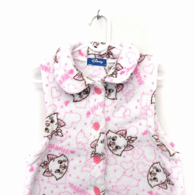 ディズニー Disney 子供服 ベスト おしゃれキャット Marie ネコ ノースリーブ 110 ホワイト 白 ピンク Ft41 キッズ 172 ベクトルパーク