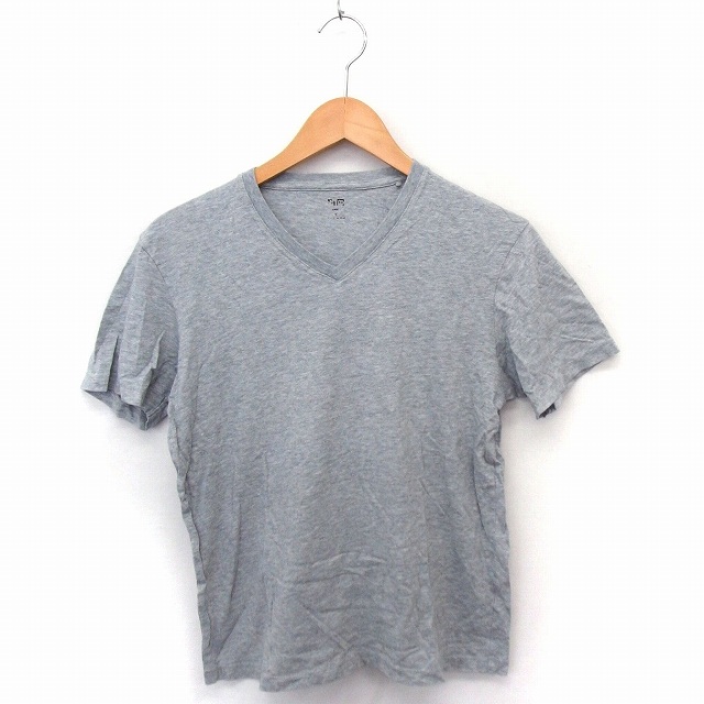 ユニクロ UNIQLO Tシャツ カットソー Vネック 半袖 無地