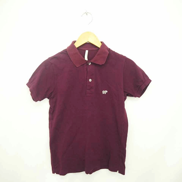 サイ ベーシックス Scye Basics シャツ ポロシャツ 刺繍 ワンポイント 綿 コットン 半袖 38 赤紫 ワインレッド Tt6 レディース 172 ベクトルパーク
