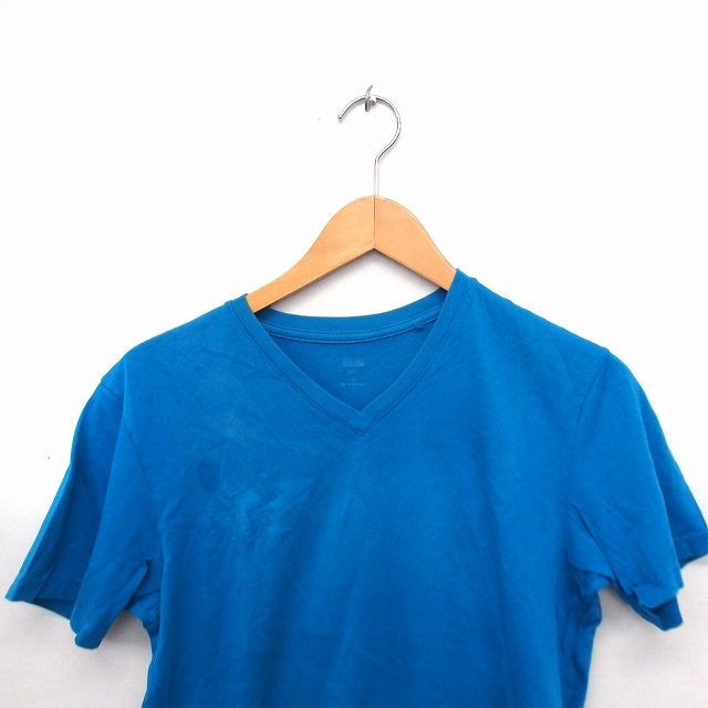 ユニクロ Uniqlo Tシャツ カットソー Vネック 半袖 コットン 綿 無地 シンプル S サックス Ft44 メンズ 172 ベクトルパーク ユニクロ Uniqlo Tシャツ カットソー Vネック 半袖 コットン 綿 無地 シンプル S サックス Ft44 メンズ 172 ベクトルパーク