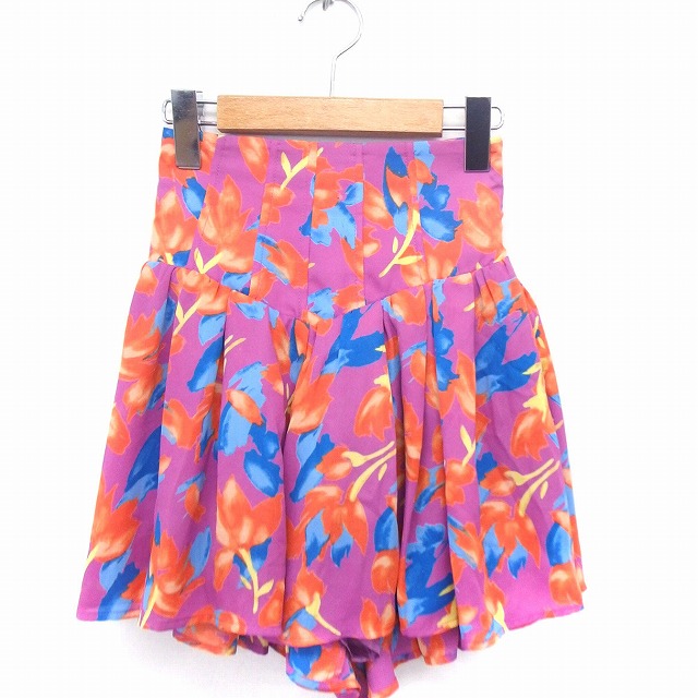 リリーブラウン Lily Brown パンツ キュロット ショート 花柄 シャーリング 0 パープル 紫 /FT18 レディース 172-902105140461 | ベクトルパーク リリーブラウン Lily Brown パンツ キュロット ショート 花柄 シャーリング 0 パープル 紫 /FT18 レディース 172-902105140461 | ベクトルパーク