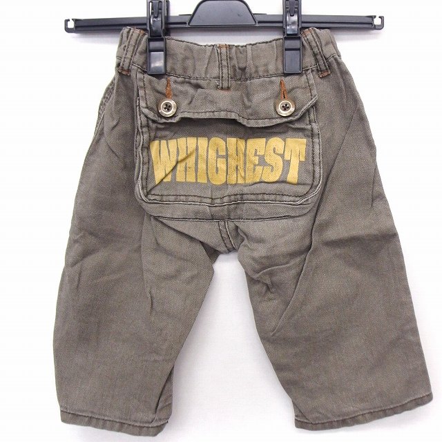 エムピーエス Mps 子供服 パンツ バックポケット 文字プリント リネン 麻 110 カーキ Ft30 キッズ 172 ベクトルパーク