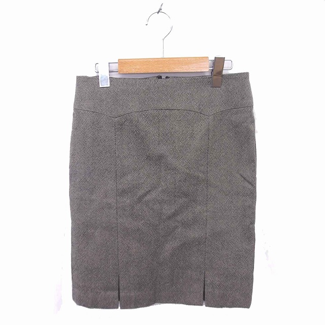ダナキャランニューヨーク DKNY タイト スカート ひざ丈 スリット  