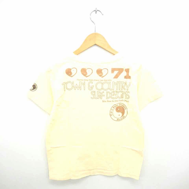 T&C SURF DESIGNS Tシャツ カットソー 丸首 英字 プリント ラメ