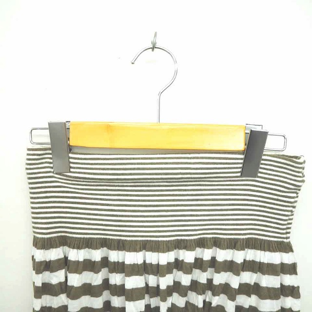 パトリツィアペペ PATRIZIA PEPE スカート フレア ミニ ボーダー 薄手  