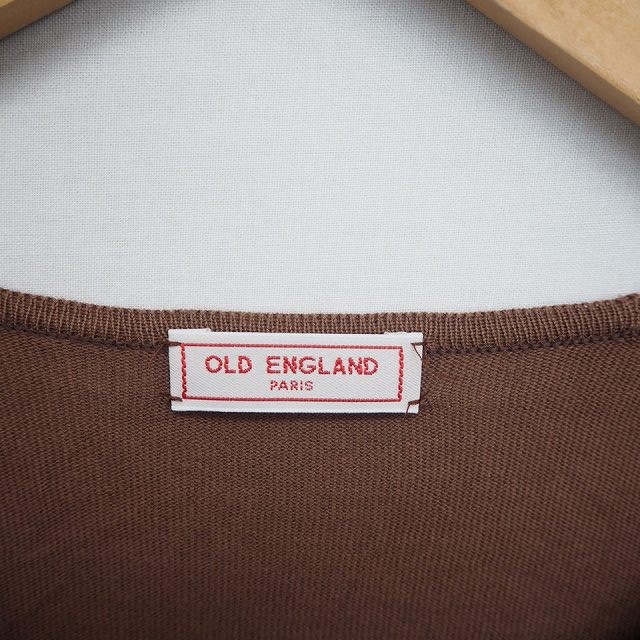オールドイングランド OLD ENGLAND カットソー ニット 丸首 薄手 無地 