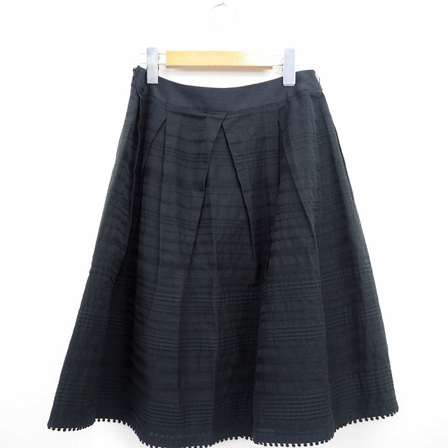 【タグ付未使用品】TO BE CHIC ウエストゴムレースフレアスカート 40 TO BE CHIC スカート 40 Stylish Lab｜TO BE CHICのレディース