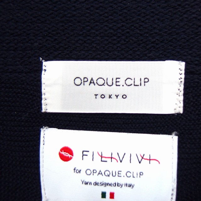 オペークドットクリップ Opaque Clip Tokyo ニット セーター モックネック 長袖 ウール混 40 L ネイビー 紺 Ft17 レディース 172 ベクトルパーク