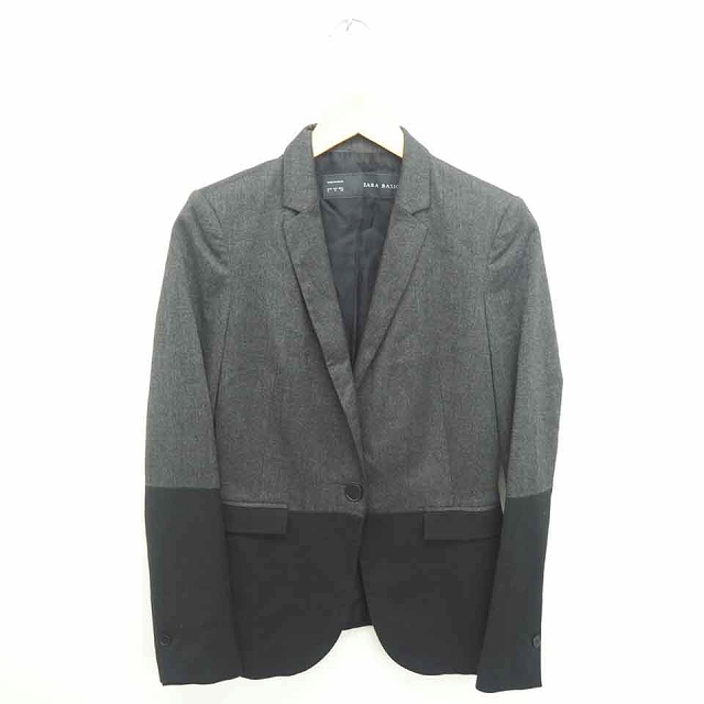ザラ ベーシック ZARA BASIC ジャケット アウター テーラード バイカラー 総裏地 肩パッド 長袖 S チャコールグレー ブラック 黒 /TT9 レディース 172-902108060147 | ベクトルパーク ザラ ベーシック ZARA BASIC ジャケット アウター テーラード バイカラー 総裏地 肩パッド 長袖 S チャコールグレー ブラック 黒 /TT9 レディース 172-902108060147 | ベクトルパーク