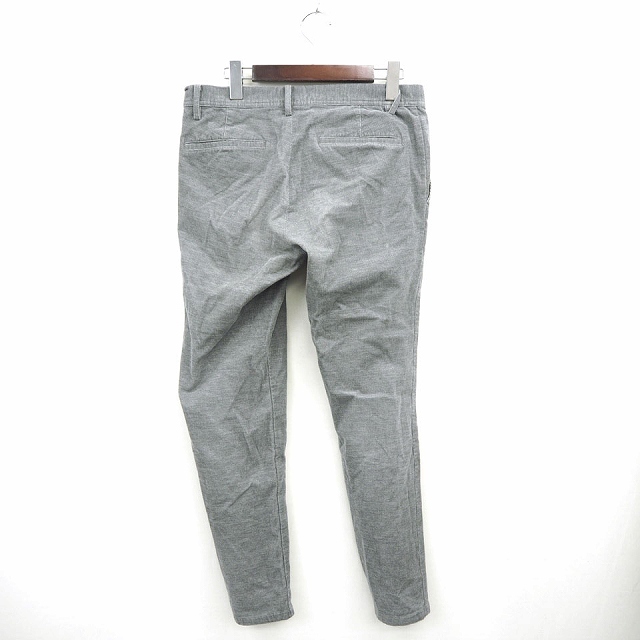 プラステ Plst スキニーパンツ コーデュロイ 無地 シンプル ロング コットン 綿 M グレー Mt55 メンズ 172 ベクトルパーク