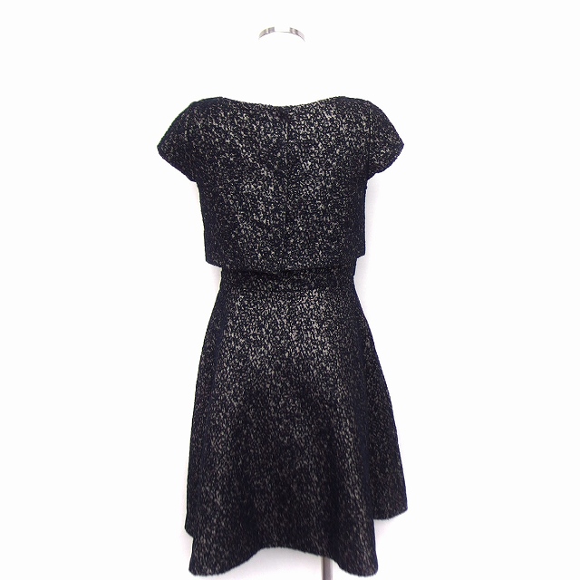 アーバンリサーチ Urban Research Couture セットアップ ショート丈 トップス ワンピース ノースリーブ ひざ丈 ラメ混 38 ブラック 黒 Ft19 レディース 172 ベクトルパーク