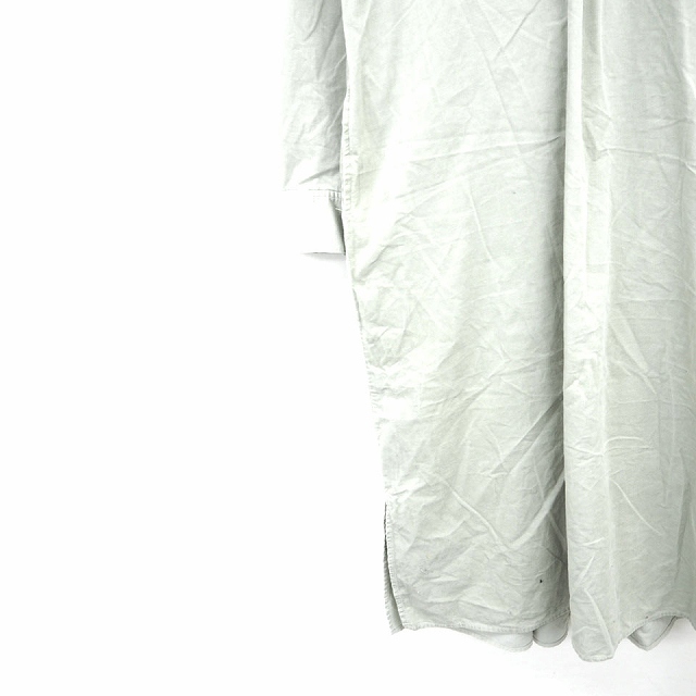 グローバルワーク Global Work ワンピース コーデュロイ 無地 シンプル ロング Vネック ロング 長袖 コットン 綿 M ライトグリーン 黄 緑 Mt34 レディース 172 ベクトルパーク