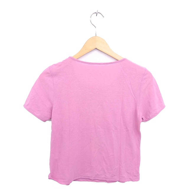 正規店買付【Chloe】ピンク コットン ジャージー Tシャツ Chloé コットンジャージー製ベビーフィット ロゴTシャツ の
