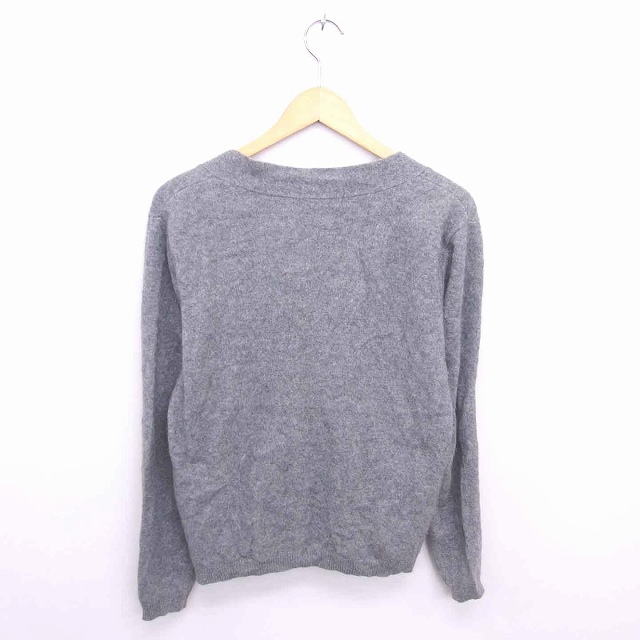 スナイデル Snidel カーディガン ニット Vネック ビジューボタン アンゴラ ウール混 長袖 F グレー Tt8 レディース 172 ベクトルパーク